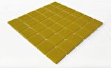 Mutfak tezgah arası Kristal Cam Mozaik. Cam ölçüleri: 50x50 mm. File ölçüsü: 31.5x31.5 cm. ( 1 Koli = 10 File Karo = 1 m2 Fiyatıdır )