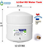 Su Arıtma Cihazı Çelik Su Tankı 3.2 Galon 12lt Tank