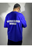 Aw Baskılı Oversize Erkek T-Shirt