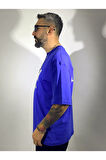 Aw Baskılı Oversize Erkek T-Shirt
