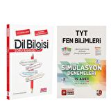 3D TYT Fen Bilimleri Deneme ve AKM Dil Bilgisi Soru Bankası Seti 2 Kitap