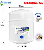 Su Arıtma Cihazı Çelik Su Tankı 2.2 Galon 8lt Tank