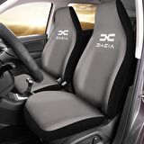 Dacia Duster  Araca Özel Oto Koltuk Kılıfı PRO - Gri Yeni Logolu ( Yeni Tasarım - Yeni Fit Kalıp )