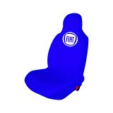 Fiat Doblo Penye Oto Koltuk Kılıfı - Marka Logo Baskılı - Mavi