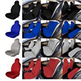 Hyundai Accent Era Penye Oto Koltuk Kılıfı - Marka Logo Baskılı - Siyah