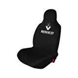 Renault Symbol Penye Oto Koltuk Kılıfı - Marka Logo Baskılı - Siyah