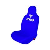 Tofaş Tipo Penye Oto Koltuk Kılıfı - Marka Logo Baskılı - Mavi