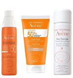 Avene Güneşten Korunma Seti 4 - Spray Spf 50+ 200ml - Solaire Spf 50+ Tinted Fluid 50 Ml Termal Su 50ml