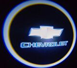 Chevrolet Araçlar İçin Pilli Yapıştırmalı Mesafe Sensörlü Kapı Altı Led Logo