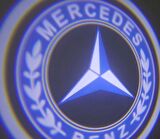 Mercedes-Benz Araçlar İçin Pilli Yapıştırmalı Mesafe Sensörlü Kapı Altı Led Logo