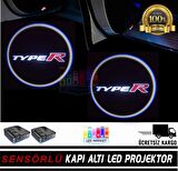 Honda Typer Araçlar İçin Pilli Yapıştırmalı Kapı Altı Led Logo