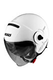 Axxis Raven Sv Solid A0 Gloss Pearl White Açık Motosiklet Kaskı