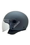 AXXIS Square S Solid A2 Matt Titanium Yazlık Motosiklet Kaskı