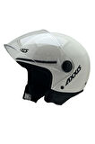 AXXIS SQUARE YARIM KASK SOLID A0 PARLAK BEYAZ