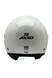 AXXIS SQUARE YARIM KASK SOLID A0 PARLAK BEYAZ