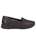Forelli Eterna-G 29413 Kadın Siyah Comfort Deri Casual Ayakkabı