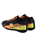 M.P. 231-1138 Mr Erkek Siyah-Turuncu Çoraplı Halı Saha Futbol Ayakkabı 