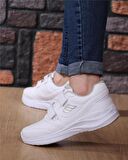 M.P. 232-1307 Zn Beyaz Cırtlı Sneaker Ayakkabı
