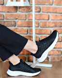 M.P. 251-2390 Zn Kadın Siyah-Beyaz Günlük Spor Ayakkabı