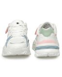 Lumberjack Chuke 4Fx Kadın Beyaz-Mavi-Pembe Sneaker Ayakkabı