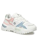 Lumberjack Chuke 4Fx Kadın Beyaz-Mavi-Pembe Sneaker Ayakkabı