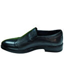 Nevzat Öge 098-Poli Erkek Siyah (40-44) Deri Klasik Ayakkabı