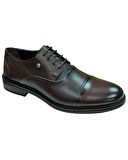 Nevzat Öge 088-Poli Erkek Kahve (40-44) Deri Klasik Ayakkabı