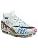 Laliga Air 565 Mdl. Beyaz-Altın (40-44) Krampon Futbol Ayakkabı