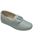 Frida 2044 Kadın Bej (37-41) Deri Tokalı Comfort Ayakkabı 