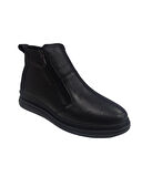 Ay Ayakkabım AKM-038 Kadın Siyah (36-41) Deri Bot 