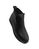 Ay Ayakkabım AKM-038 Kadın Siyah (36-41) Deri Bot 