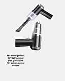 Mini Şarjlı Araç Süpürgesi – 120W Güçlü Motor, 5500PA Vakum Emiş, Yıkanabilir Filtre