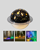 USB Projeksiyon Gece Lambası ve Hava Nemlendirici – Aromaterapi Destekli, Taşınabilir Mini