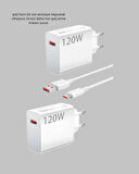 120W USB-C Şarj Adaptörü Süper Hızlı Şarj Güç Kaynağı Seti