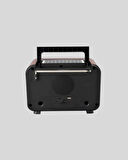 Şömine Efektli Solar Hoparlör Bluetooth 5.3 Radyo AUX USB TF Destekli