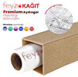 Feyza Kağıt® Plotter Aydınger (Çizim) Kağıdı  92gr  Rulo 62cm x 50mt (1 Rulo)