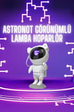 Hediye Astronot Şeklinde Bluetooth Hoparlör Gökyüzü Kumandalı Aydınlatma Lamba