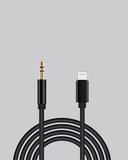 Hediye İphone Lightning 3.5mm Aux Çevirici Kablo Jh-023 Stereo Ses Aktarıcı