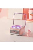 Hediye Nostalji Mini Plak Görünümlü Radyolu Bluetooth Hoparlör 3d Ses Dalgası Retro Müzik Plak Pembe