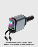 Hediye Renault, Peugeot, Citroen, Fiat Araçlar İçin Hızlı Şarjlı Araç Çakmaklık Adaptörü