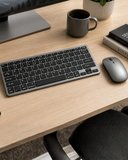 Hediye Şarjlı Kablosuz Klavye Ve Mouse Seti Kompakt Taşınabilir Tasarım