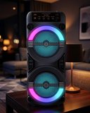 Hediye Rgb Işıklı Bluetooth Hoparlör Kablosuz Taşınabilir Stereo Speaker