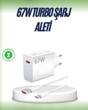 Hediye 67 Watt Çift Turbo Şarj Adaptörü  Reno 4 5 6 Uyumlu