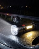 Hediye Uzun Menzilli Işıldak Şarjlı 9 Led 4 Kademeli Aydınlatma