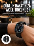 Hediye Amoled Akıllı Saat Bluetooth Arama Su Geçirmez Yeni Nesil