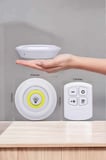 Hediye Led Lamba 3'lü Uzaktan Kumandalı Yapışkanlı Beyaz Işık