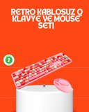 Hediye Retro Tarz Bluetooth 5.1 Klavye – Win/osx/android/ios Uyumlu