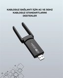 Hediye Yüksek Hızlı 1200 Mbps Çift Bant Usb Wifi Adaptör – Güçlü Sinyal, Geniş Uyumluluk