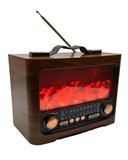 Hediye Şömine Efektli Bluetooth Hoparlör Fm Radyo Usb Tf Kart Destekli Kablosuz Müzik Çalar