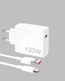 Hediye 120 Watt Hızlı Şarj Adaptörü Samsung S20 S21 S22 S23 Uyumlu